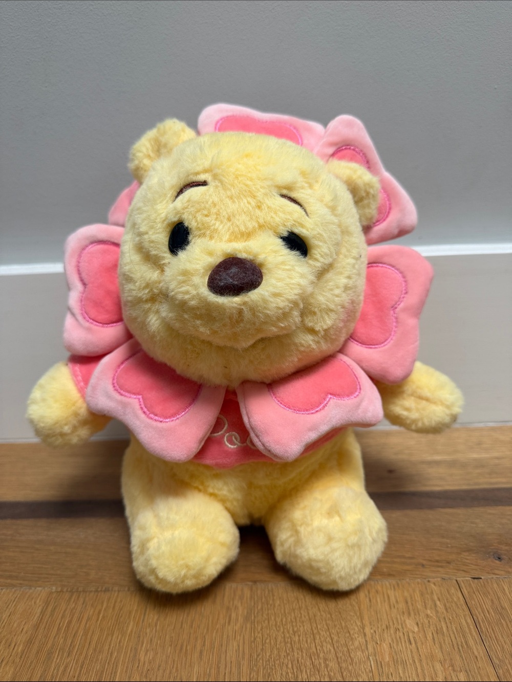 Winnie the Pooh dressed as a flower plush